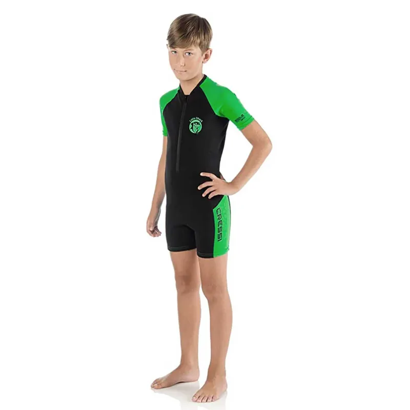 Short Wetsuit Little Shark Kids 2mm Lime S-5-6 Years Cressi XDG003304 Neue Ware