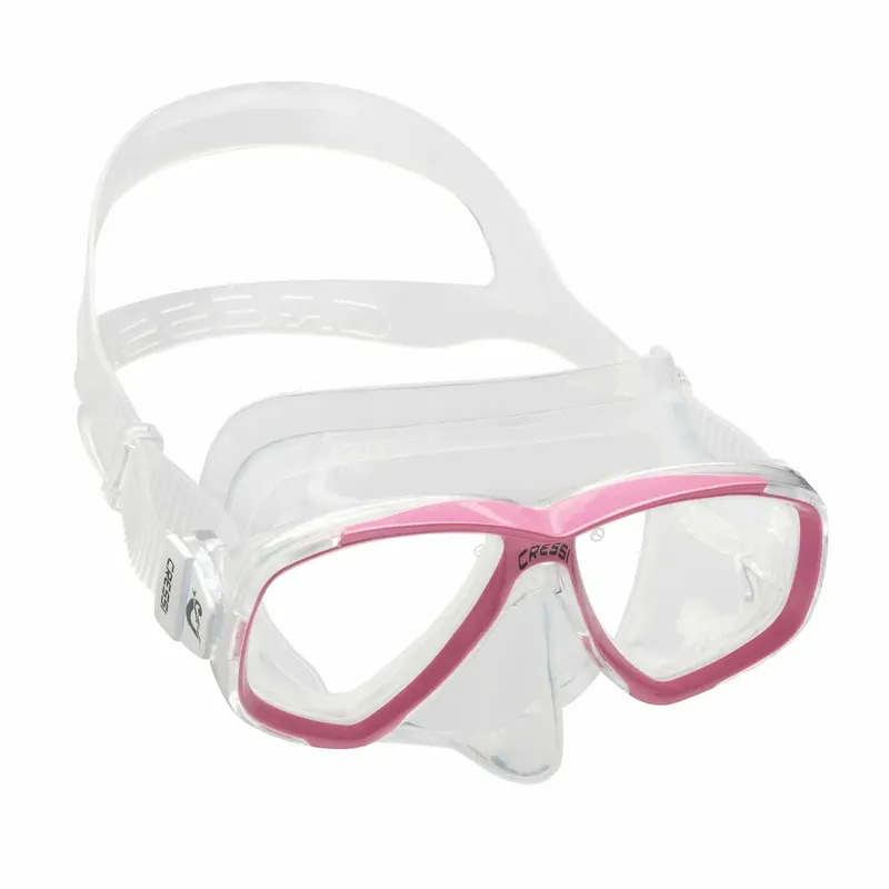 Snorkeling Silicone Mask Perla Transparent-Pink Cressi DN207940 Markenware