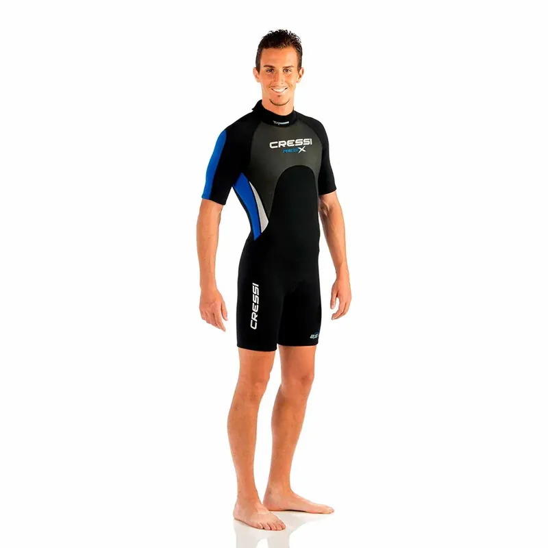 Wochenendangebot Shorty Wetsuit Med X Man 2,5mm Black-Blue S-2 Cressi LV437002
