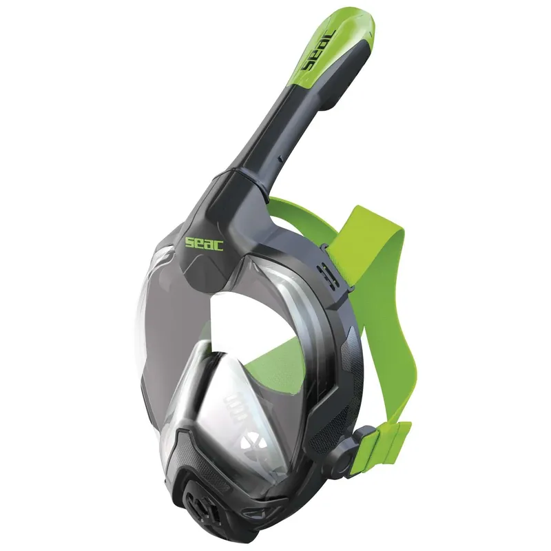 Günstig Snorkeling Full Face Mask Libera Black-Lime L-XL Seac 170-5NL-SBL