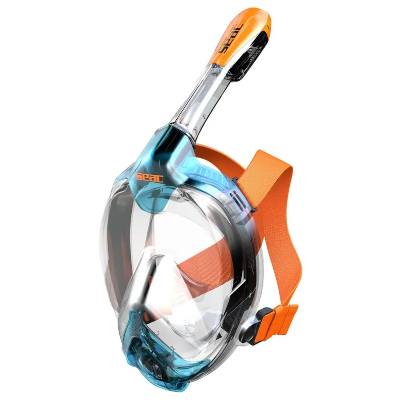 Sonderaktion Snorkeling Full Face Mask Libera Aquamarine-Orange XS-S Seac 170-7AO-SKL