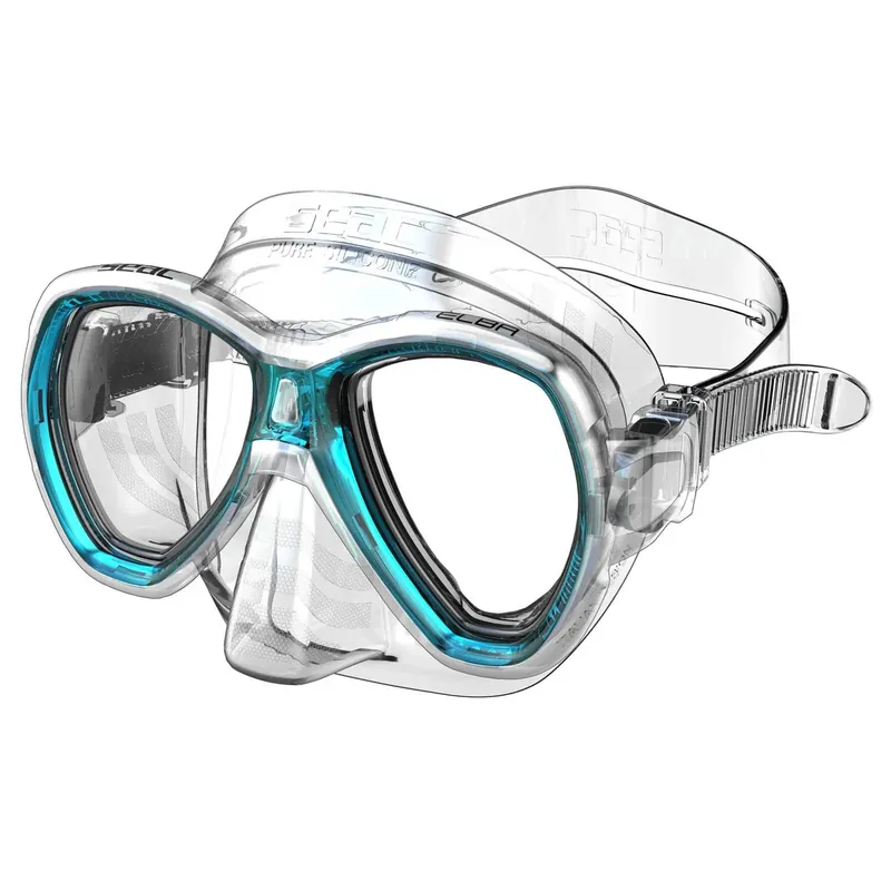 Versand Am Gleichen Tag Snorkeling Mask Elba Clear-Turquoise Seac 75-41A-SKL