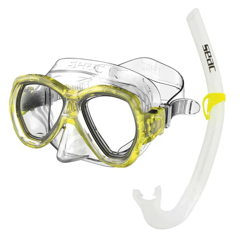 Snorkeling Set Ischia Md Clear-Yellow Seac 89-34Y Schnäppchen