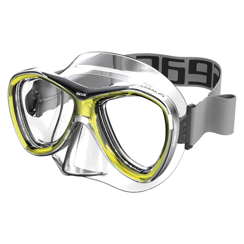 Solange Der Vorrat Reicht Snorkeling Mask Amalfi Yellow Seac 75-79Y-SKL