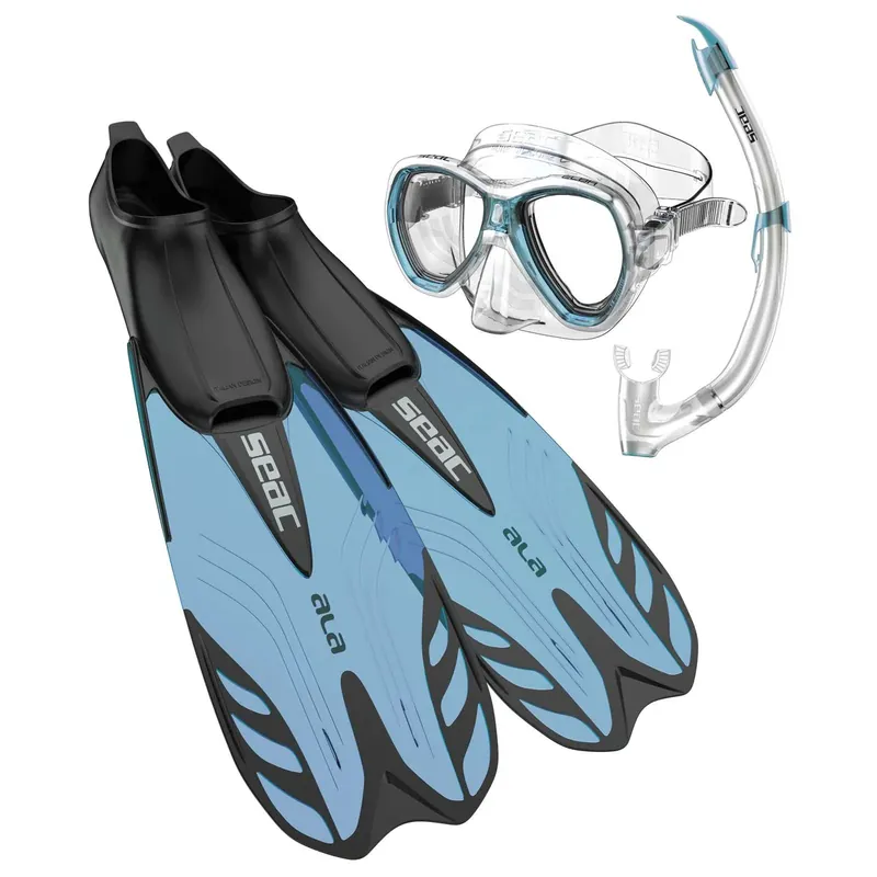 Snorkeling Set Tris Ala Aquamarine 46-47 Seac 89-25AZ-46-47 Geprüft