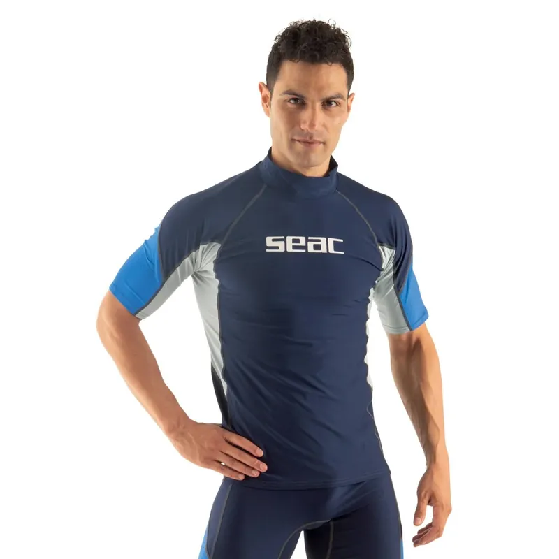 Rash Guard Raa Short Evo Man Dark-Blue XL Seac 9317-05 Expressversand
