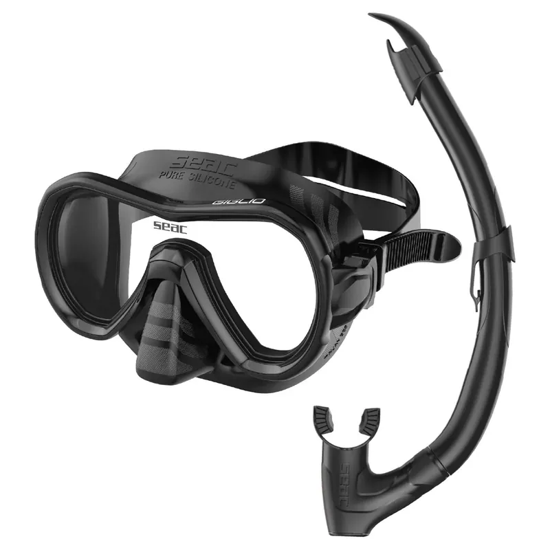 Snorkeling Set Giglio Fast Black Seac 89-94N Sonderangebot