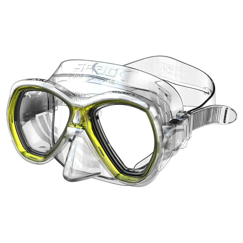 Snorkeling Mask Elba Md Clear-Yellow Seac 75-42Y-SKL Jetzt Kaufen