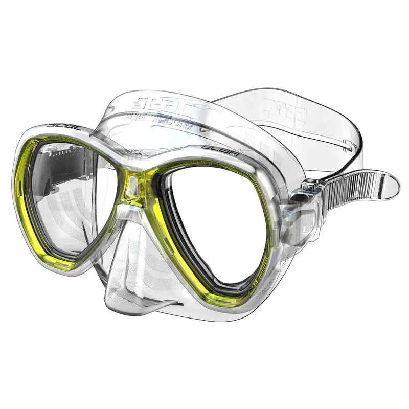 Neue Kollektion Snorkeling Mask Elba Clear-Yellow Seac 75-41Y-SKL
