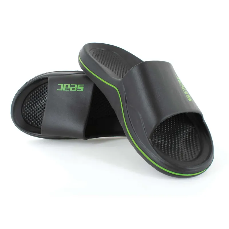 Aktuell Slippers Caya Black-Lime Size 36 Seac 150-16NL-36