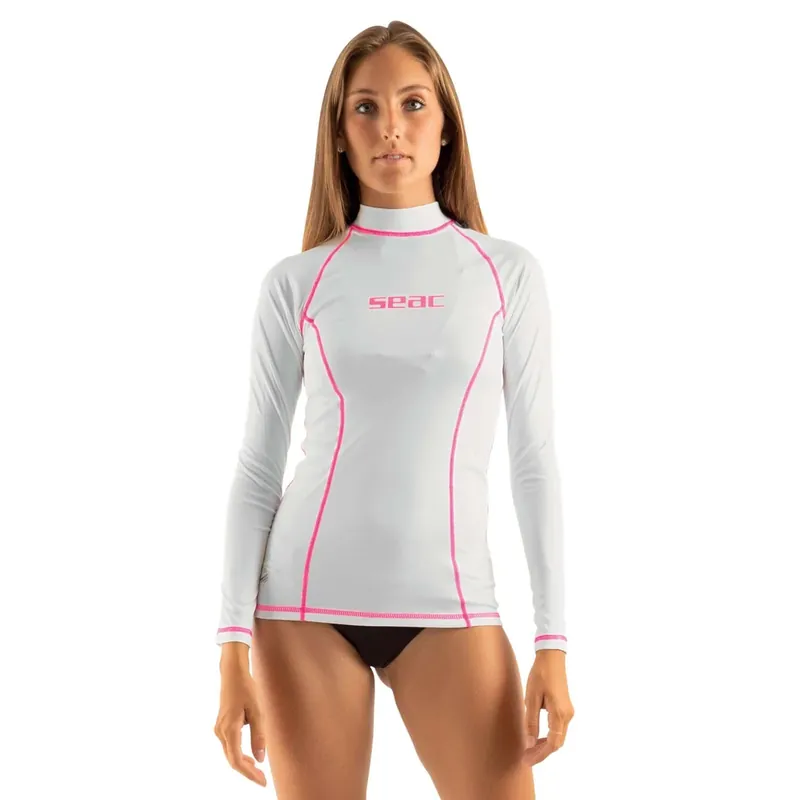 Schnäppchen Rash Guard T-Sun Long Woman White XL Seac 155-15-XL