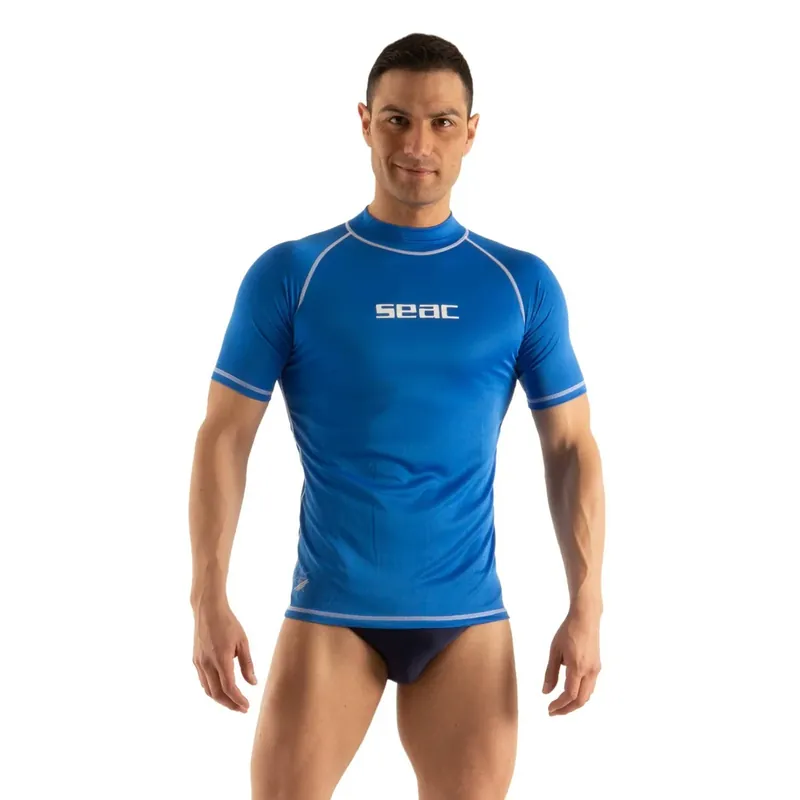 Rash Guard T-Sun Short Man Blue S Seac 155-27-S Preis Gesenkt