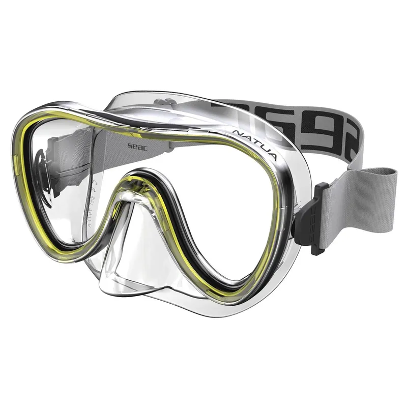 Abverkauf Snorkeling Mask Natua Yellow Seac 75-80Y-SKL