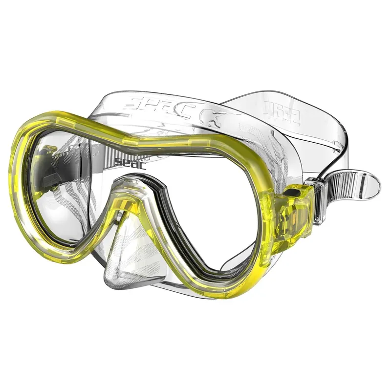 Top-Seller Snorkeling Mask Panarea Md Clear-Yellow Seac 75-50Y