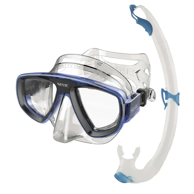 Top-Seller Snorkeling Set Extreme With Valve Clear-Blue Seac 89-42BC