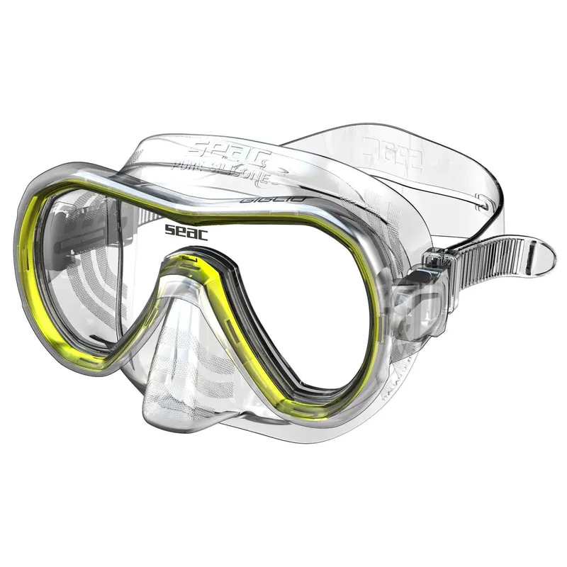 Top-Seller Snorkeling Mask Giglio Clear-Yellow Seac 75-47Y-SKL