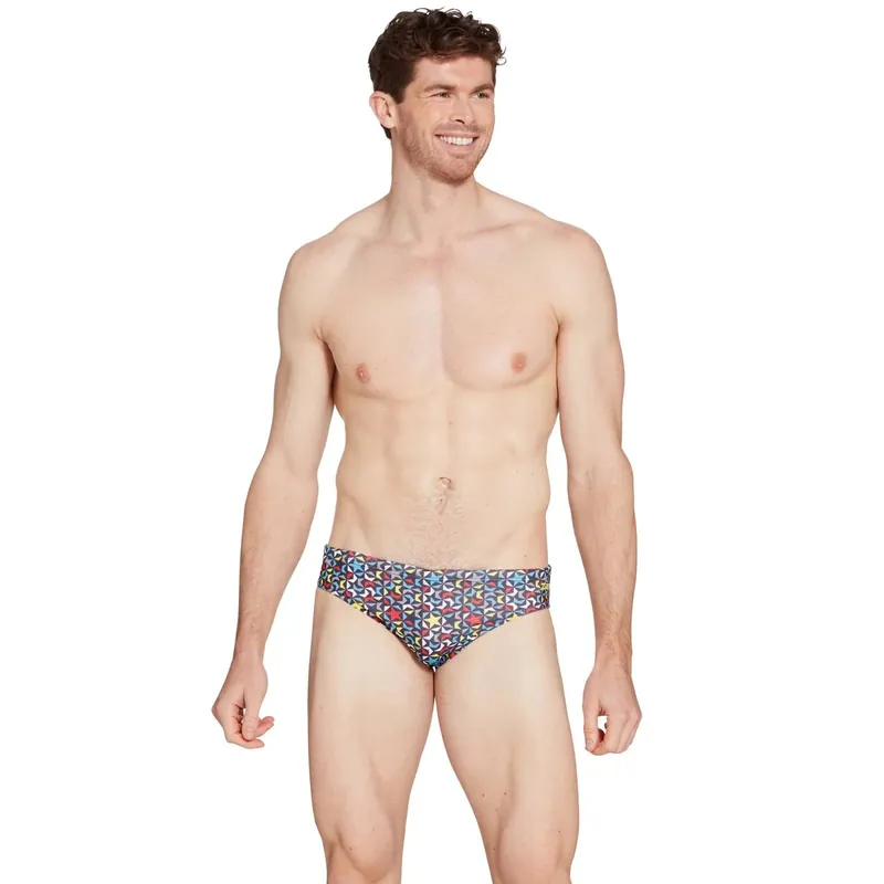 Echt Swim Printed Briefs 6,5 Men Supernova-Print Size 30-S Zoggs 462933SUPE30