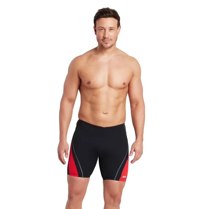 Geprüft Swim Jammers Eaton Mid Men Black-Red Size 38-XXL Zoggs 462923BKRD38