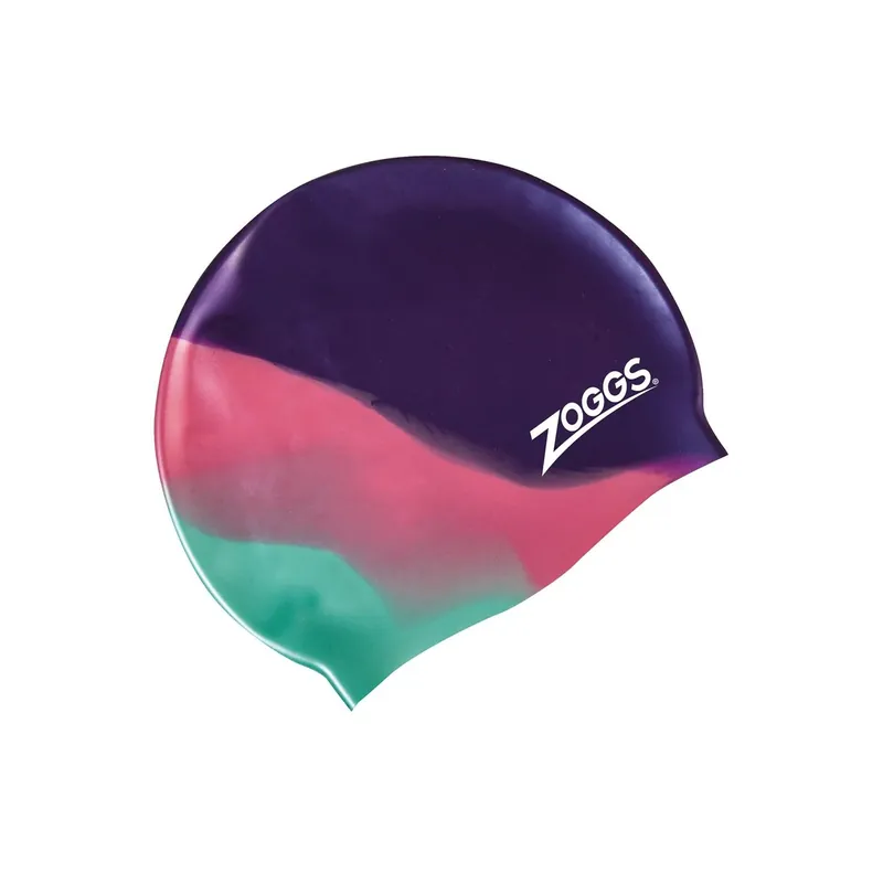 Swimming Cap Junior Silicone Multi Colour Purple-Aqua Zoggs 465012PUAQ Abverkauf