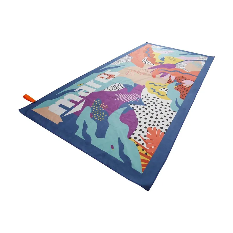 Beach Towel Seaside Blue Mares 415607BL Highlight