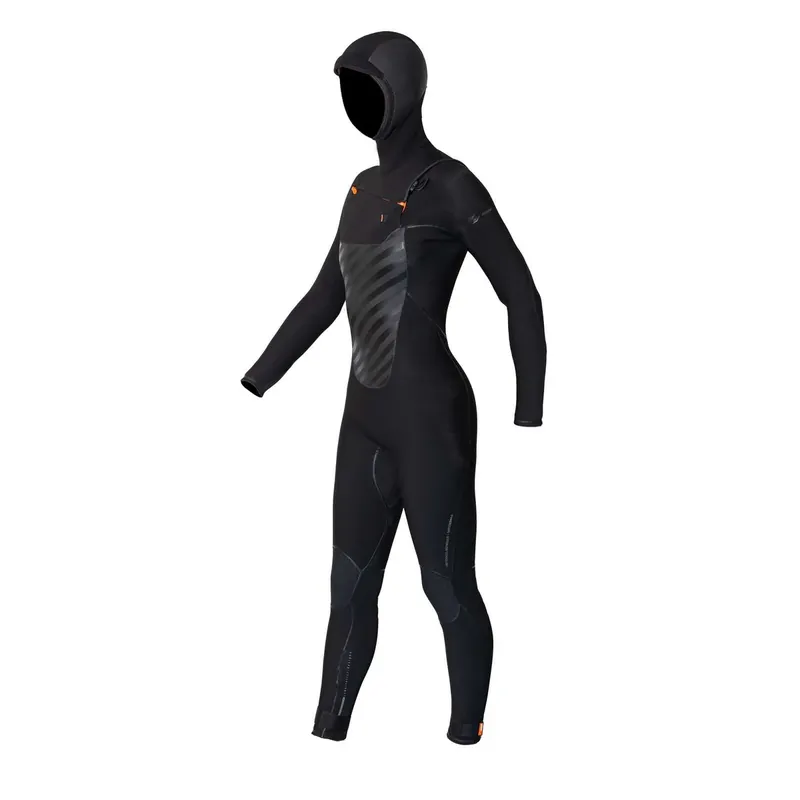 Full Wetsuit Amazone Hooded Woman Chest Zip 6-4 Black Size 6-S RRD 27AMHCZ64_6 Sofort Bestellen