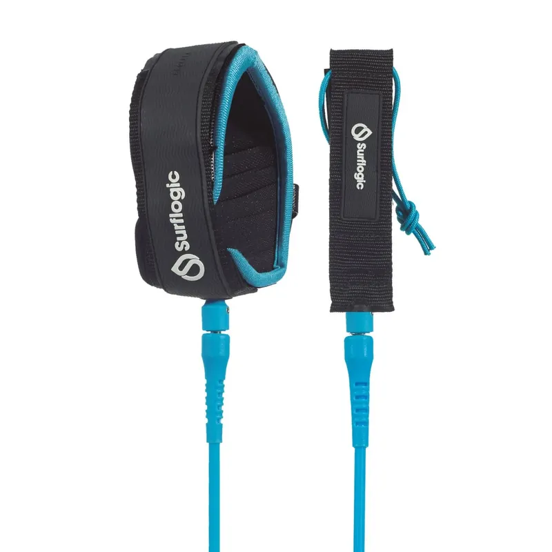 Leash Longboard 9 Knee Cyan Surflogic 59033 Neu Im Sortiment
