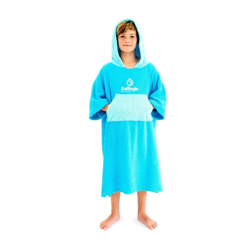 Poncho Junior Cyan-Turquoise Surflogic 59806 Neue Ware