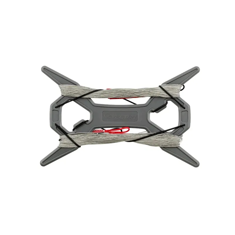 Quad Pro Kitelines Grey 4x20m 50-50kg Vector LVQ20050 Sonderaktion