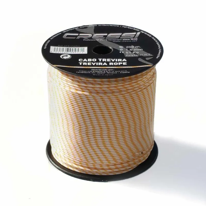 Sonderangebot Speargun Line Trevira Diameter 1,5mm White 200m Cressi EFA354701