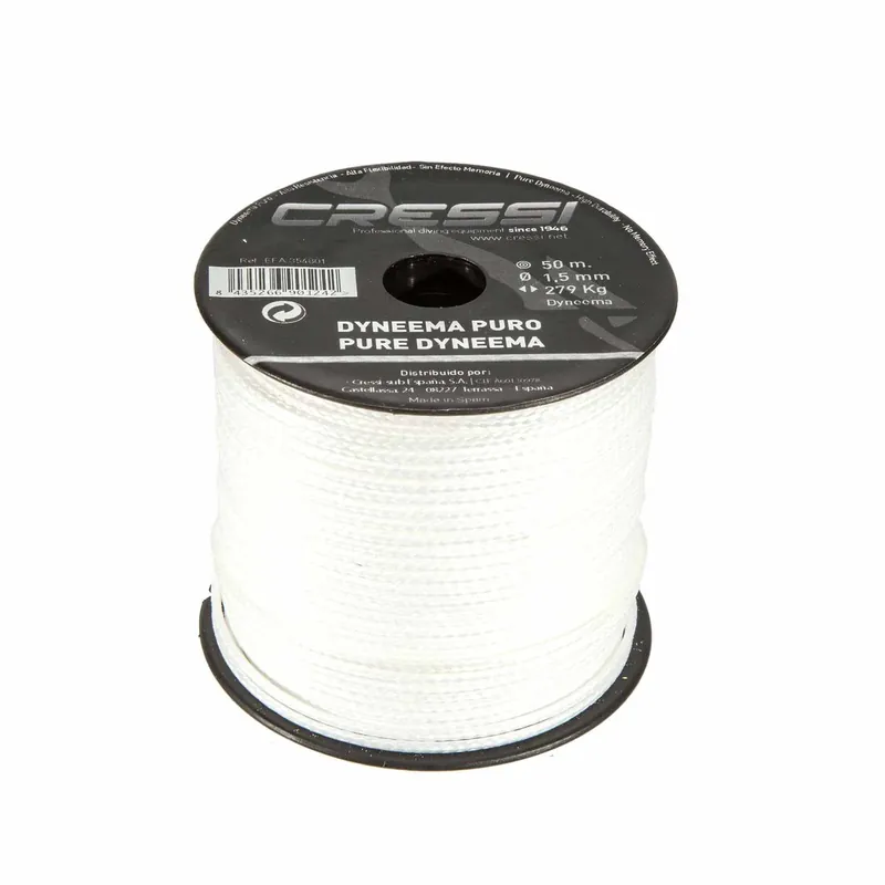 Angebot Speargun Line Dyneema 100% Diameter 1,5mm White 50m Cressi EFA354801