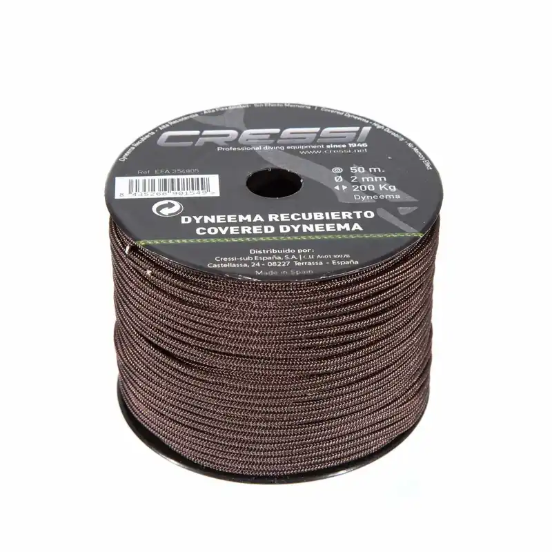 Angebot Speargun Line Dyneema Coated Diameter 2mm Brown 50m Cressi EFA354805