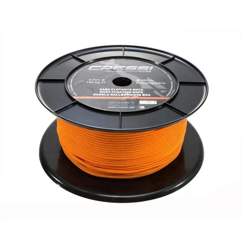 Floating Polyethylene Buoy Line Diameter 4mm Red-Fluor 200m Cressi EFA354902 Preis Gesenkt