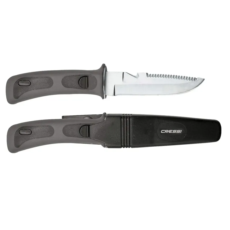 Diving Knife Vigo Black 23,2cm Cressi RC555000 Meistverkauft