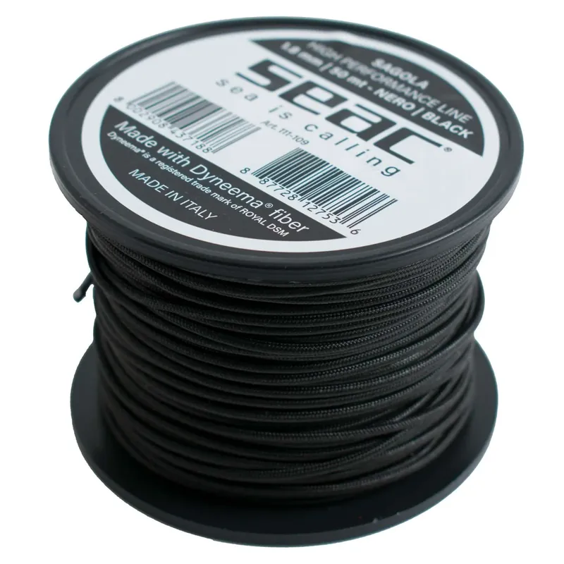 Core Dyneema Black 50m 1,8mm Seac 111-109N Preis Gesenkt