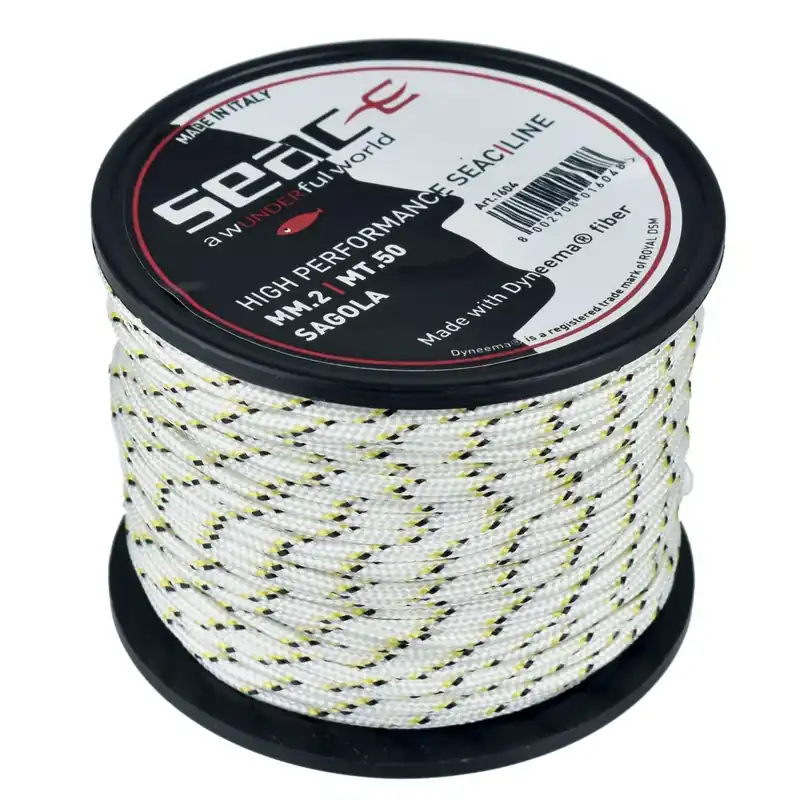 Core Dyneema White-Yellow 50m 2mm Seac 1604 Sonderaktion