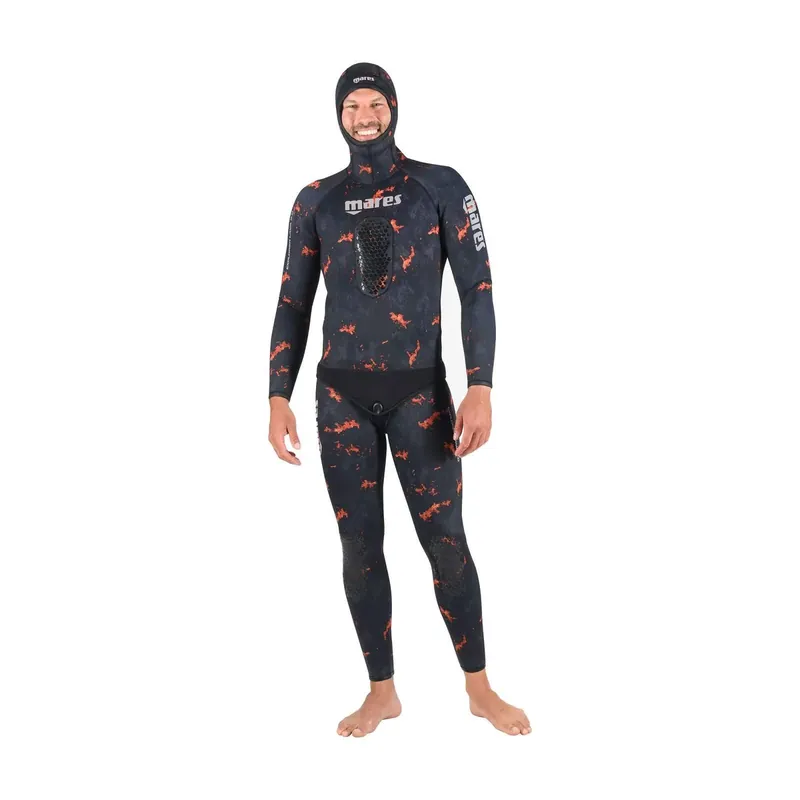 Spearfishing Wetsuit Jacket Explorer Lava 50 5mm Camo-Orange Size 4 Mares 422502S4 Billig
