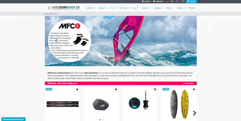 Meistverkauft Windsurfshop - powered by FreestyleWorld
