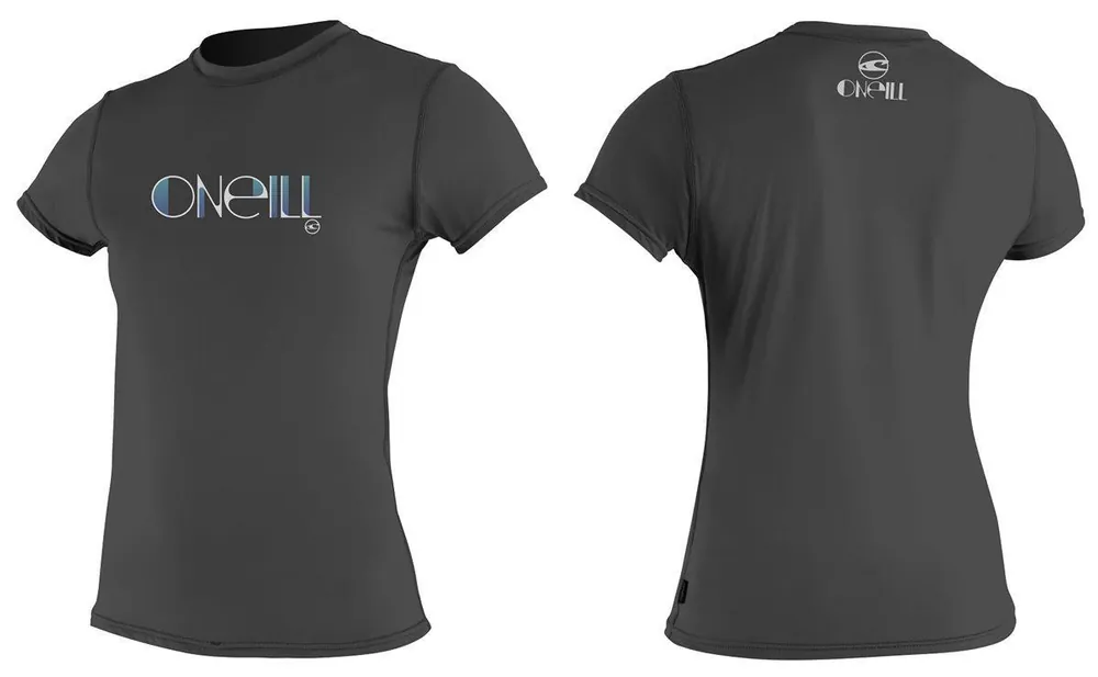 O‘Neill Damen Rash Tee Skins S/S Sonnenschutz Lycrashirt Black - Größe (42-44) XL Wassersporteuropa Direkt Vom Hersteller