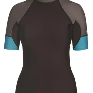 Neu Dakine FLOW Damen Lycra Rash Guard Surfshirt Badeshirt Strandshirt Shirt Rash Guard - Groesse XS (34) Wassersporteuropa