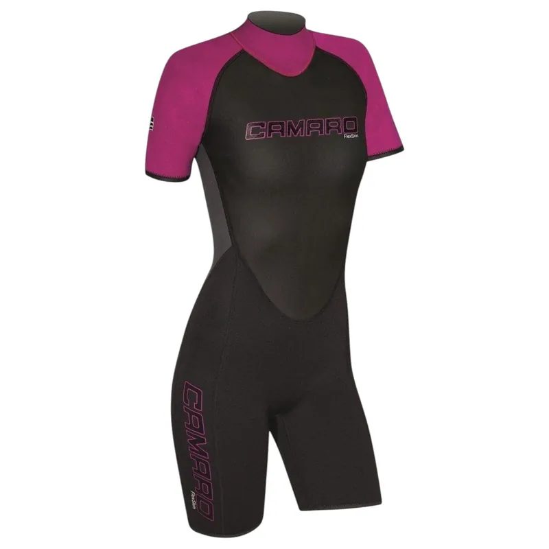 CAMARO Flex Skin Damen Neopren Shorty Neoprenanzug Wetsuit Wassersporteuropa Ausverkauf