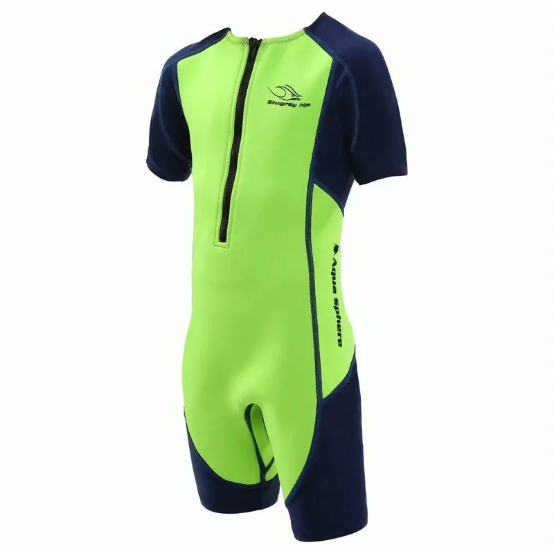 Begrenztes Angebot Aqua Sphere STINGRAY Kinder UV Shortie Badeanzug Neopren Shorty green - Größe 80-1 Wassersporteuropa