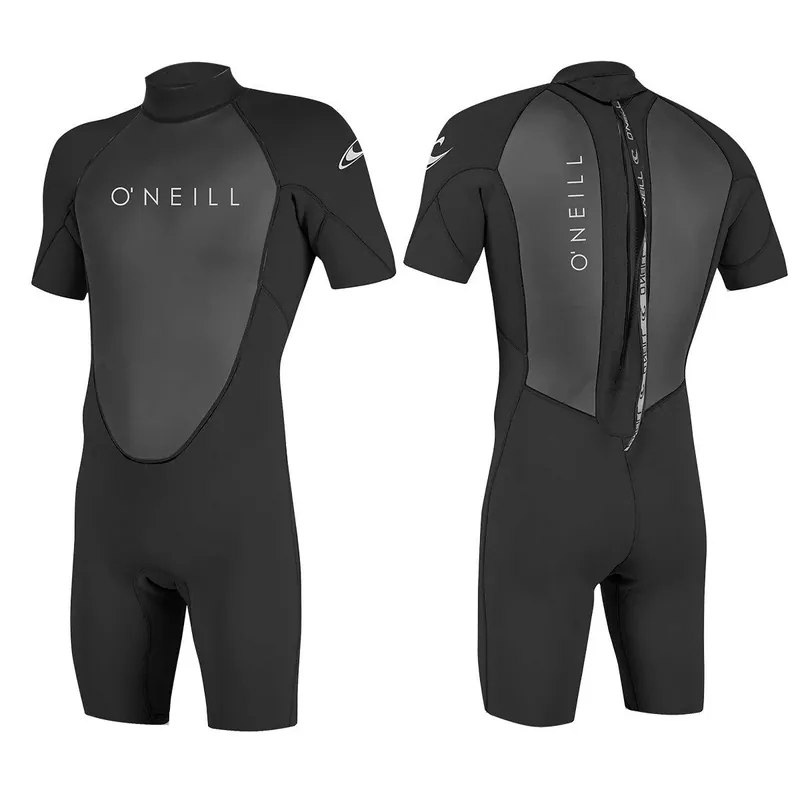 O‘NEILL REACTOR II Shorty Spring Neoprenanzug 100% super Stretch Neopren Wetsuit - Groesse S (48) Wassersporteuropa Markenprodukt
