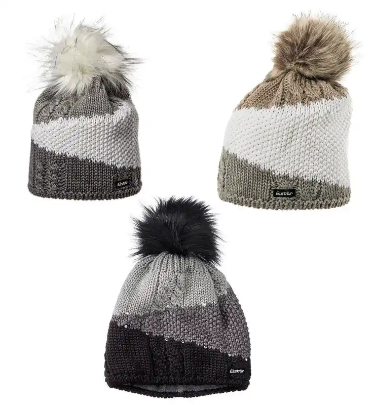 Eisbär Eden Lux Crystal Damen Mütze - Farbe anthrazit/weiss anthrazit/weiss WSE-34706 Sichere Zahlung