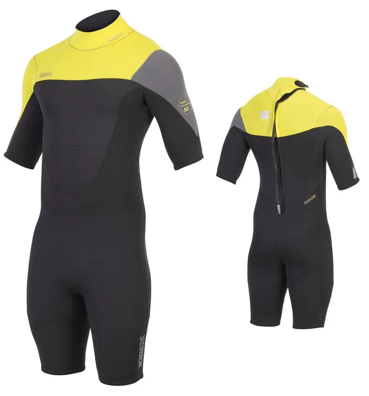 Neuheit Jobe PERTH Shorty 3/2mm Neoprenanzug Neopren Wetsuit Kiten Surf Anzug yellow - Größe S (48) Wassersporteuropa