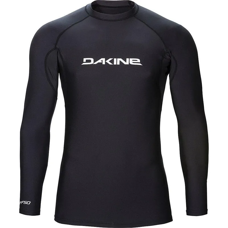 Dakine Heavy Duty Snug Fit Lycra Rashguard Surfshirt Badeshirt Strandshirt Black UV Top - Groesse 54-56 (2XL) Wassersporteuropa Billig