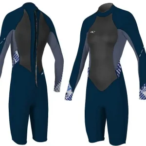Echt O‘Neill Women wms Bahia L/S Short Spring Neoprenanzug navy Wetsuit Wassersporteuropa