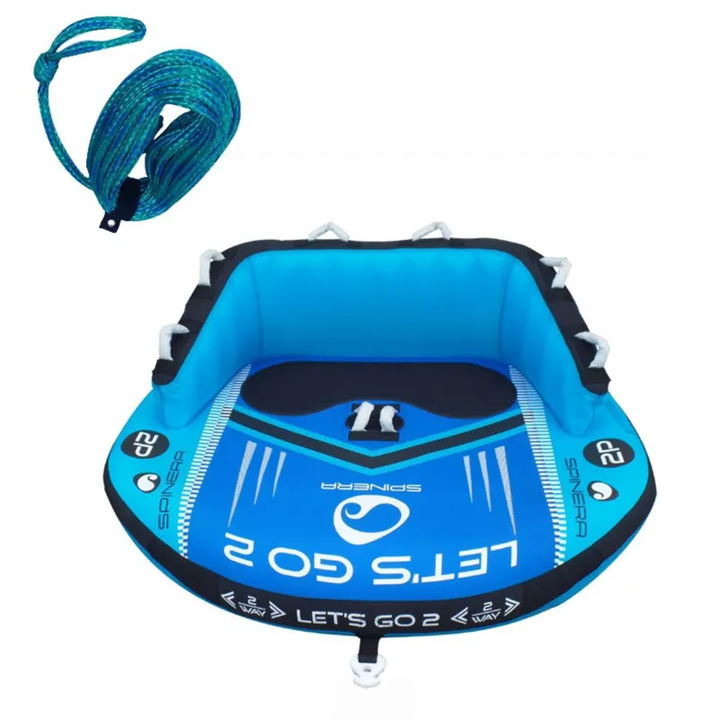 Neue Kollektion SPINERA Lets Go 3P Towable Tube Funtube für 3 Personen Package yellow - Groesse Letsgo3+Leine Wassersporteuropa