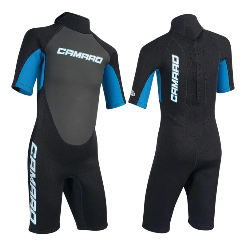 CAMARO Juniors Flex Shorty REVO 3/2mm Youth Kinder Neoprenanzug Schwimmanzug - Groesse 12 (147-155) Wassersporteuropa Kracherpreis