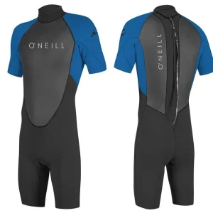 Versand Am Gleichen Tag O‘NEILL Youth REACTOR II Shorty Kinder Neoprenanzug super Stretch Neopren - Größe 10 (141-147) - Farbe OCEAN Wassersporteuropa