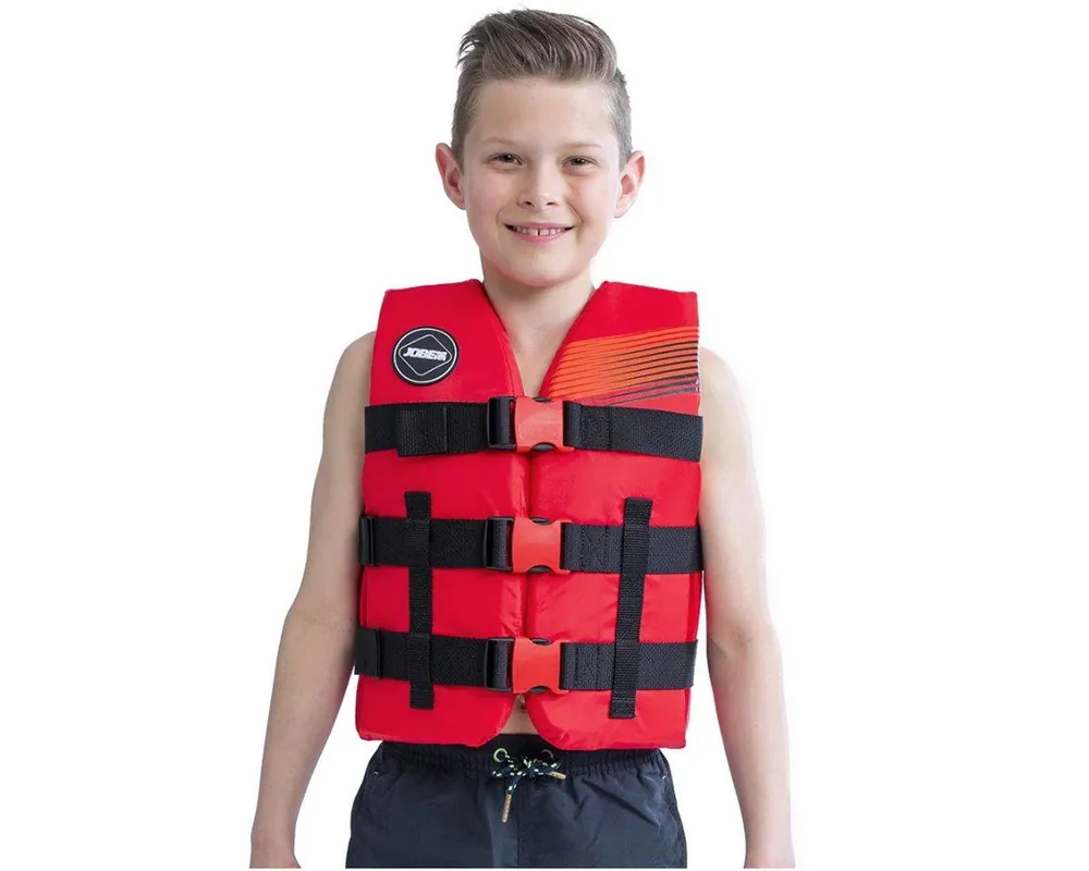 Jetzt Kaufen Jobe Nylon Life Vest Youth Kinder Schwimmweste Schwimmhilfe Farbe red Wassersporteuropa